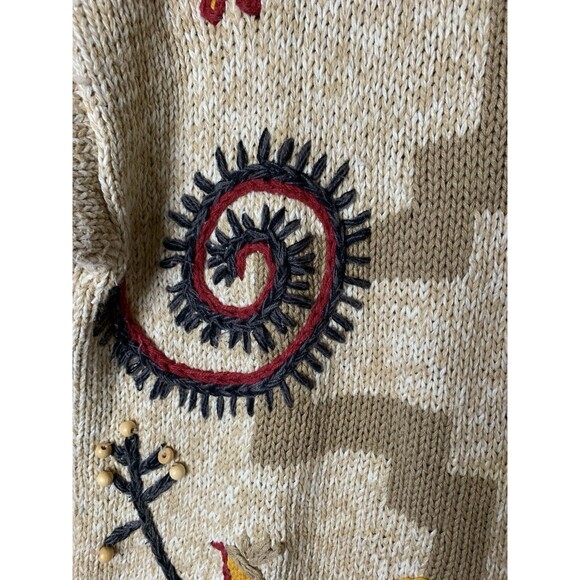 Ashley Hill Sweater XL Embroidered Southwest Tunic Aztec Native American Vtg - Picture 5 of 10